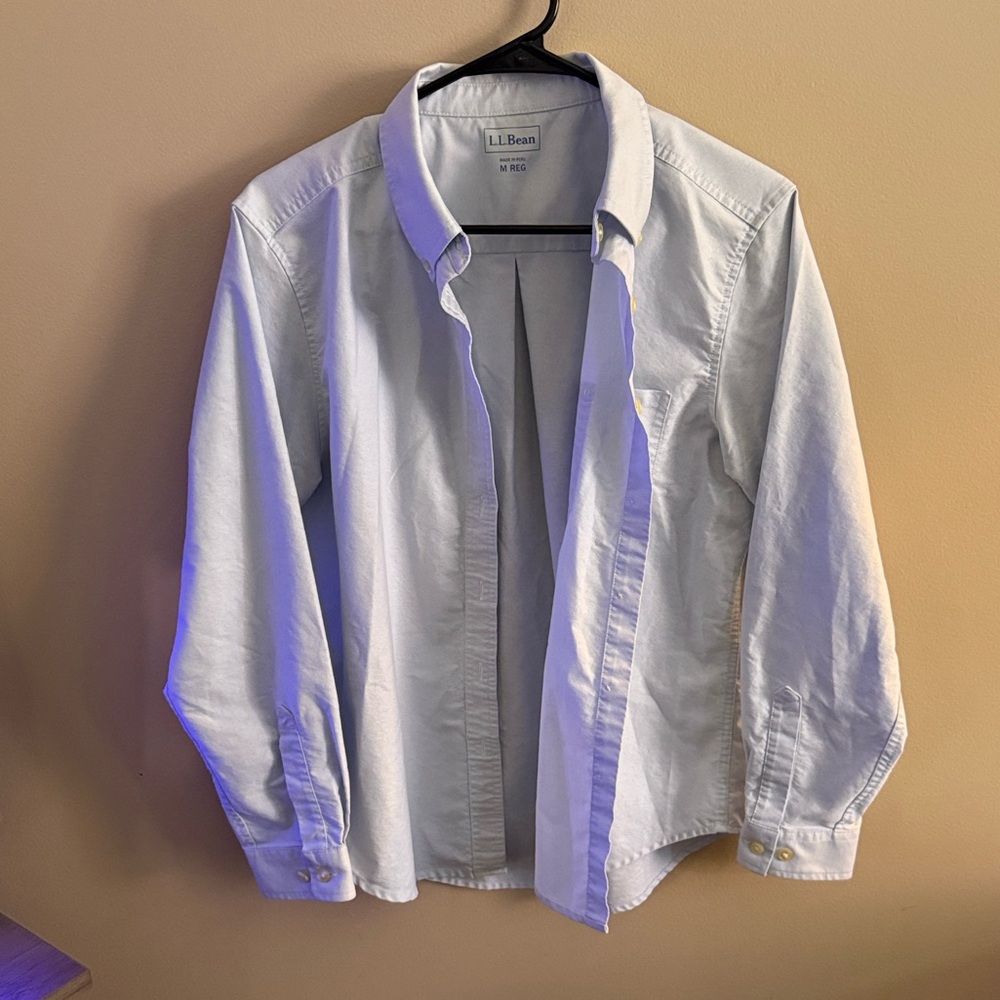 L.L. Bean Men's Light Blue Shirt Jacket